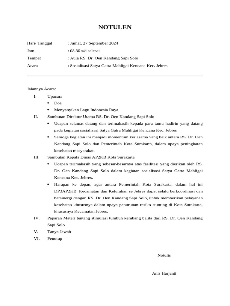 NOTULEN BKL | PDF