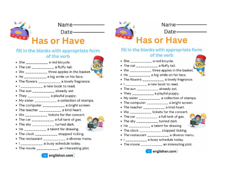 Have Has | PDF