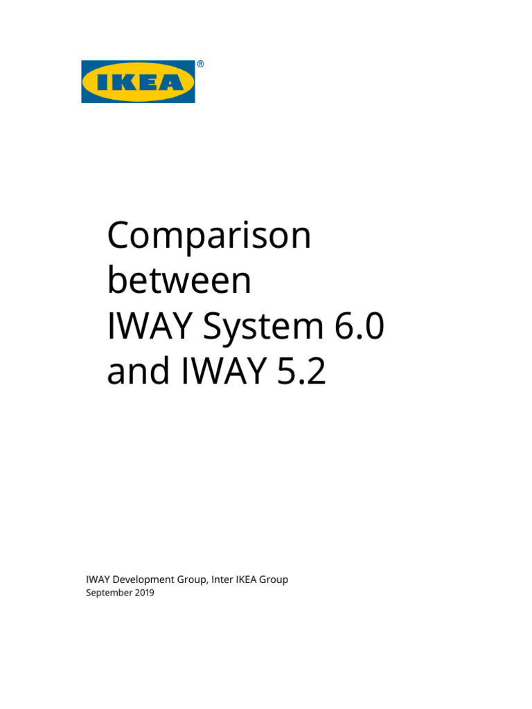 IWAY Standard 6.0 vs 5.2 Comparison | PDF | Occupational Safety And ...