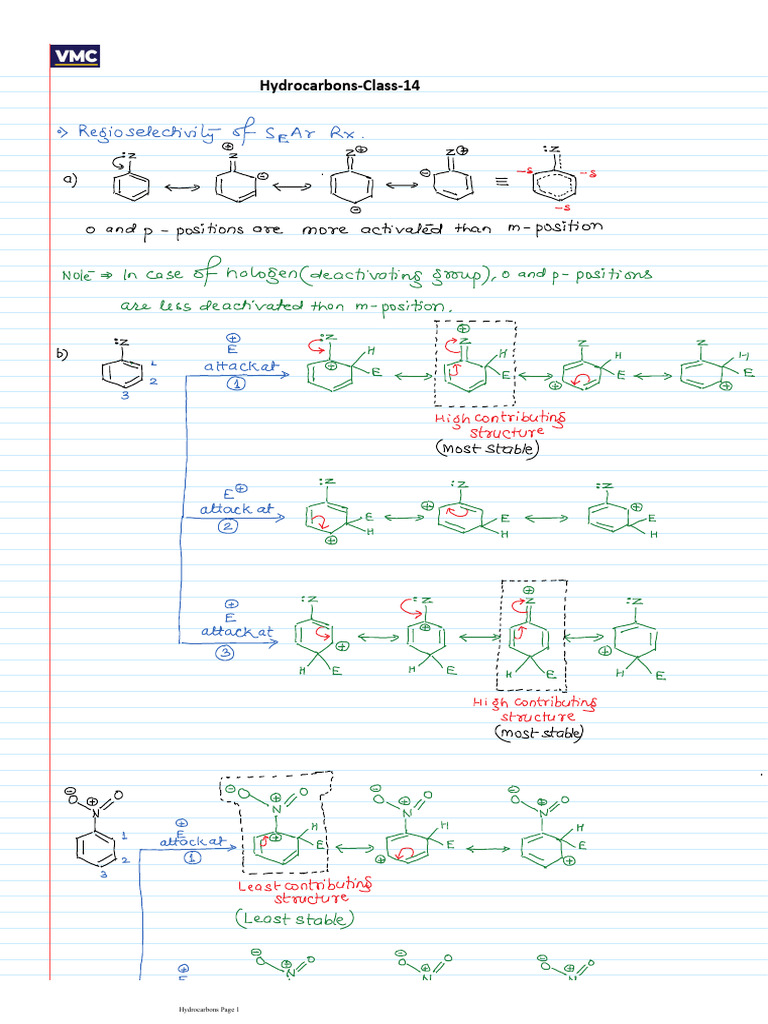 Hydrocarbon Live Class-14 Teacher Notes | PDF