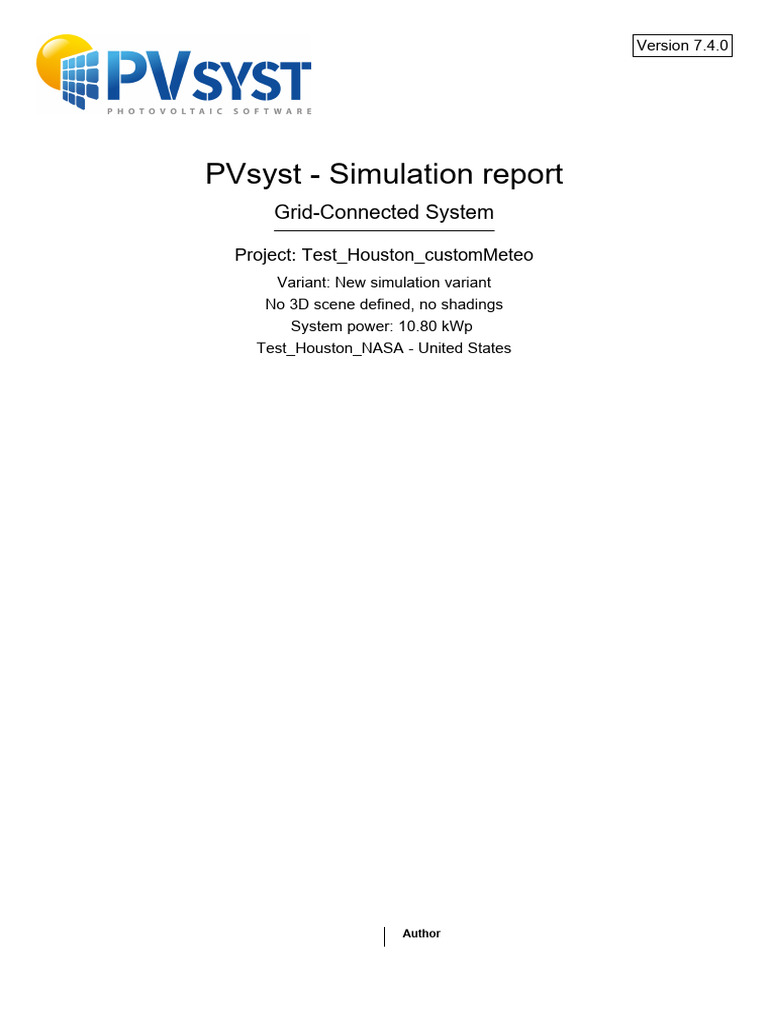 PVSyst Timeshift Simulation Report | PDF | Photovoltaics | Photovoltaic ...