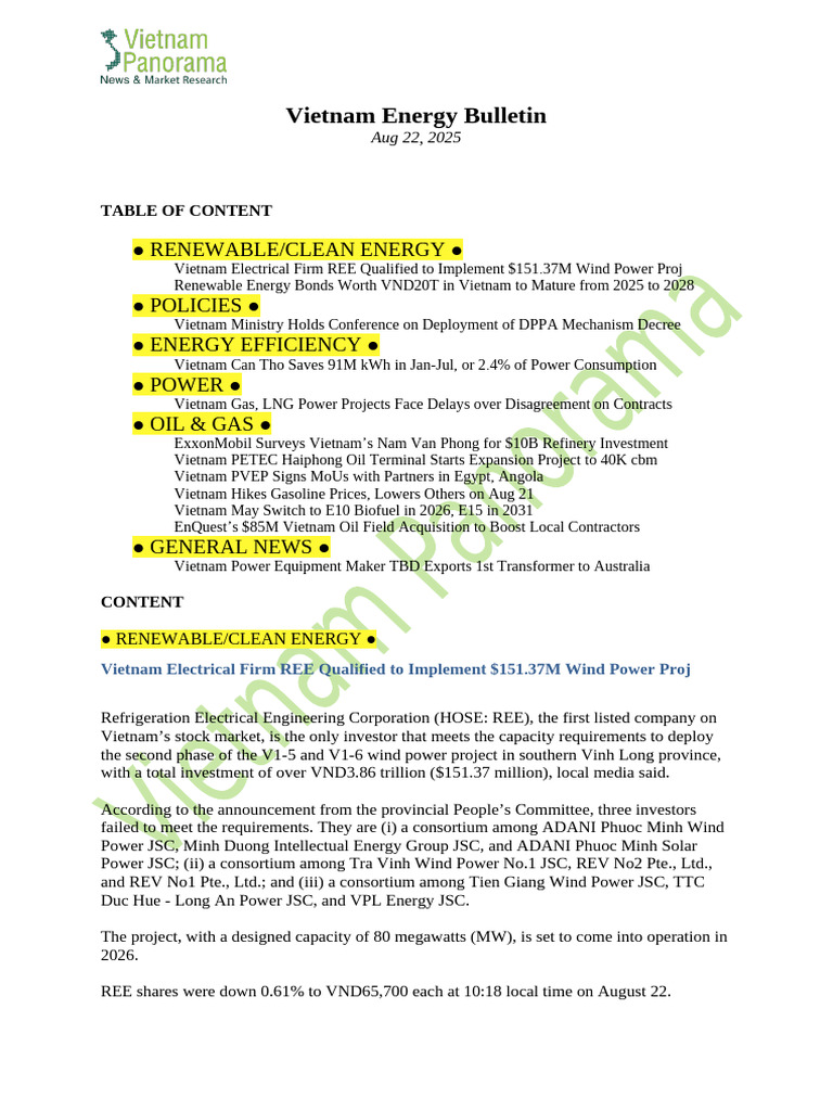 PVOIL Ron 92-III Price Update April 2025 | PDF | Renewable Energy | Vietnam
