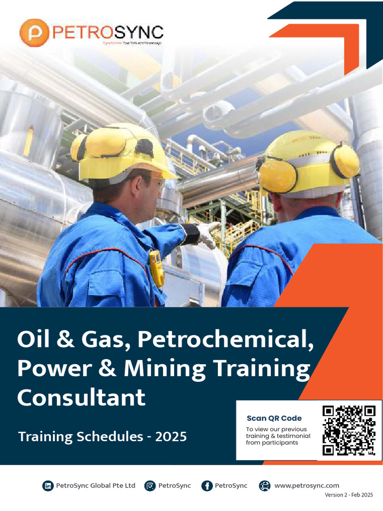 2025 PetroSync Training Schedule | PDF | Oil Well | Boiler