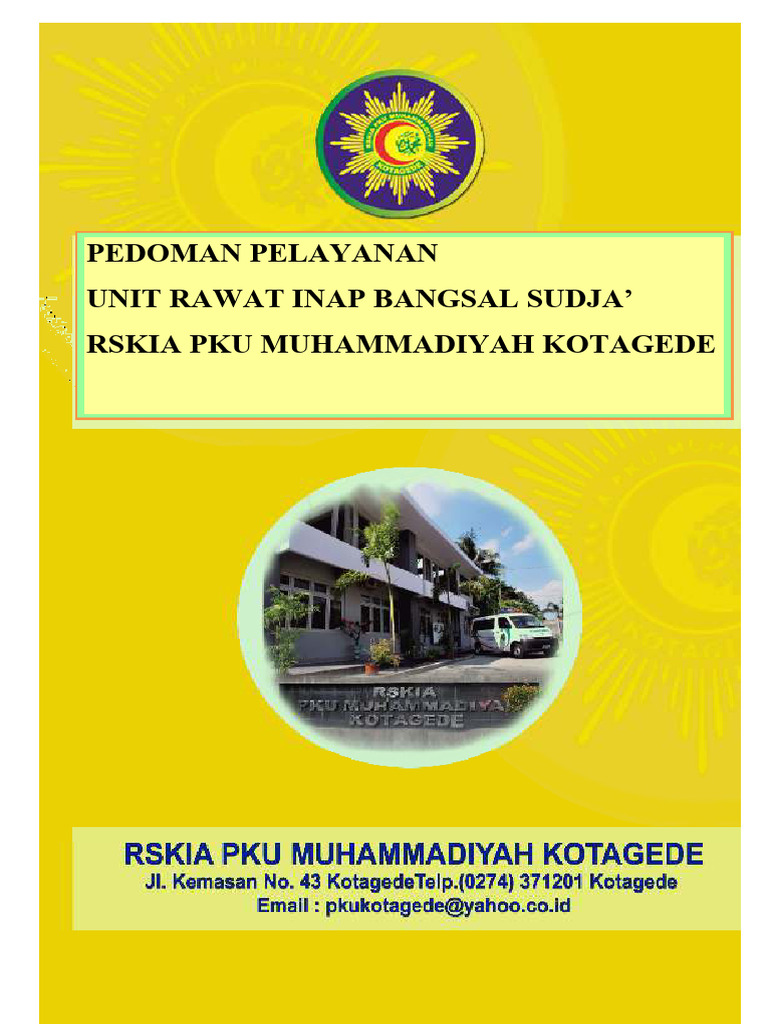 Cover Pedoman Pelayanan Unit Rawat Inap Sudja' | PDF
