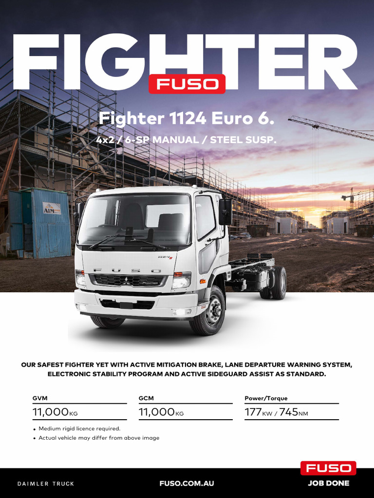 Fuso Fighter 1124 Specifications Overview | PDF | Truck | Anti Lock ...