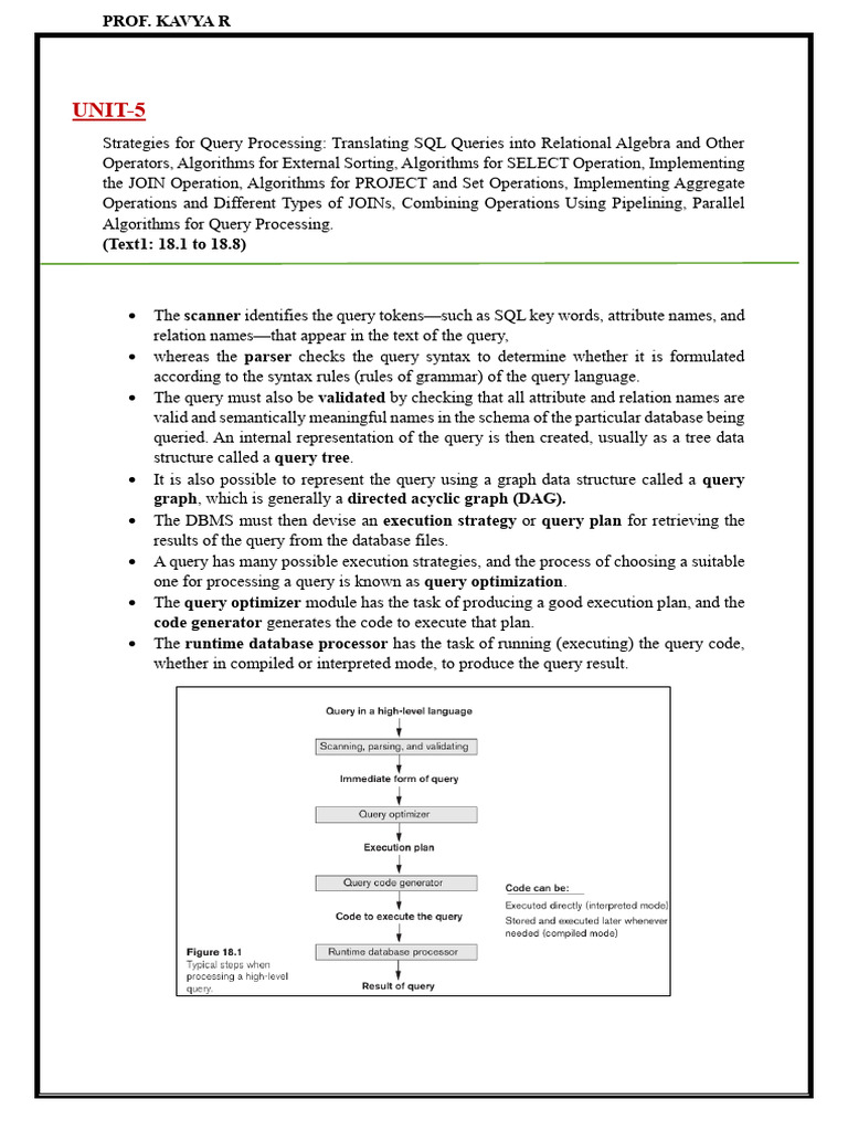 Query Processing Strategies in SQL | PDF | Databases | Computer Programming