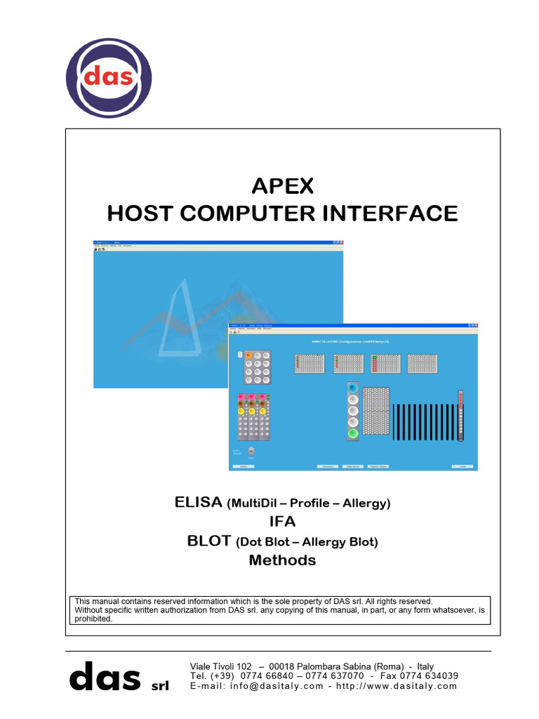 APEX Host Computer Interface Manual | PDF | Computer File | Assay