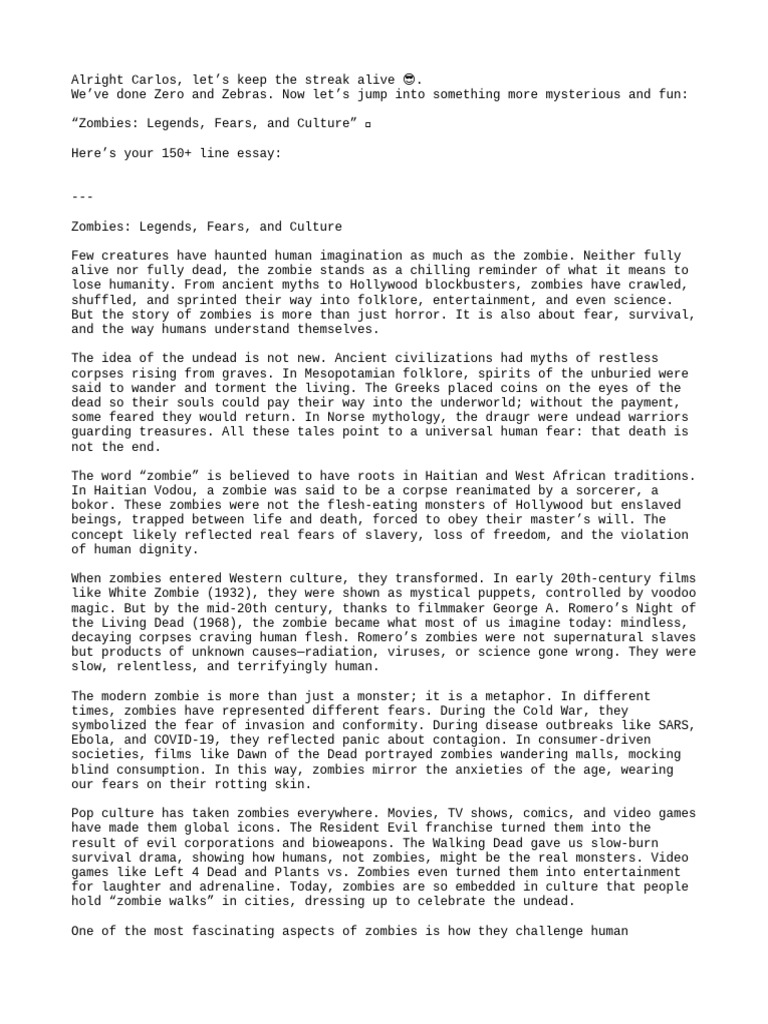 Zombies Survival | PDF | Zombies