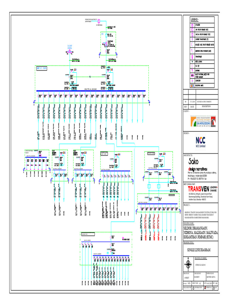 Main Single Line Diagram - RTMC Building - r0 - 10.02.2025-El-Sld | PDF ...