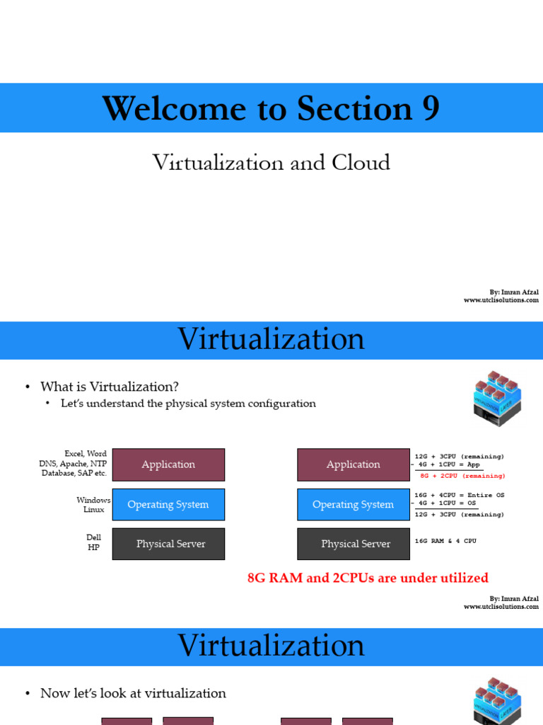 Virtualization and Cloud Overview Guide | PDF | Virtual Machine ...