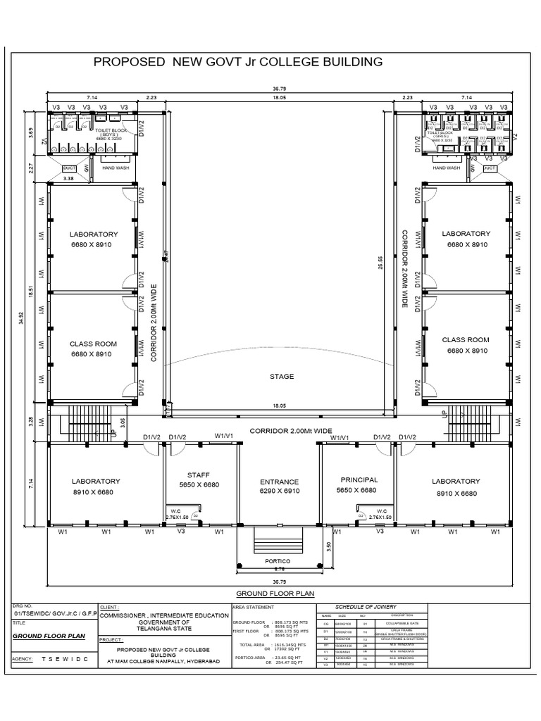 Proposed Ground Floor Plan for College | PDF
