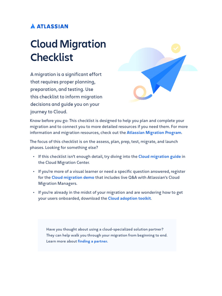 Confluence Pre-Migration Checklist | PDF | Cloud Computing | Mobile App