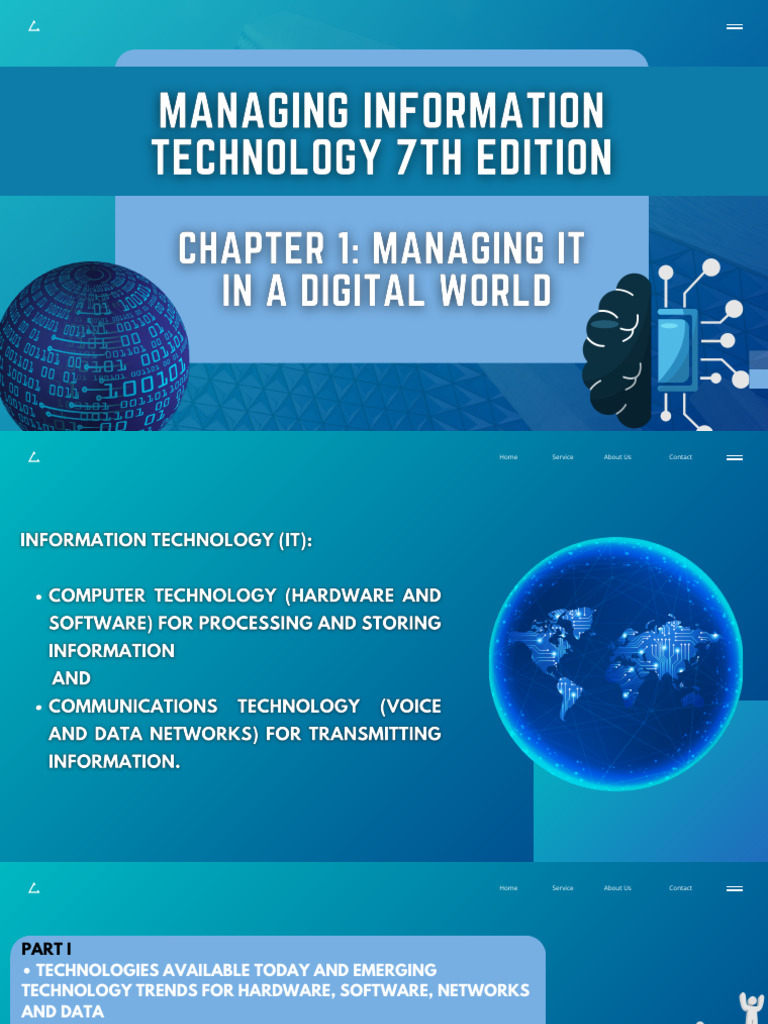 Chapter 1 Managing It in A Digital World | PDF