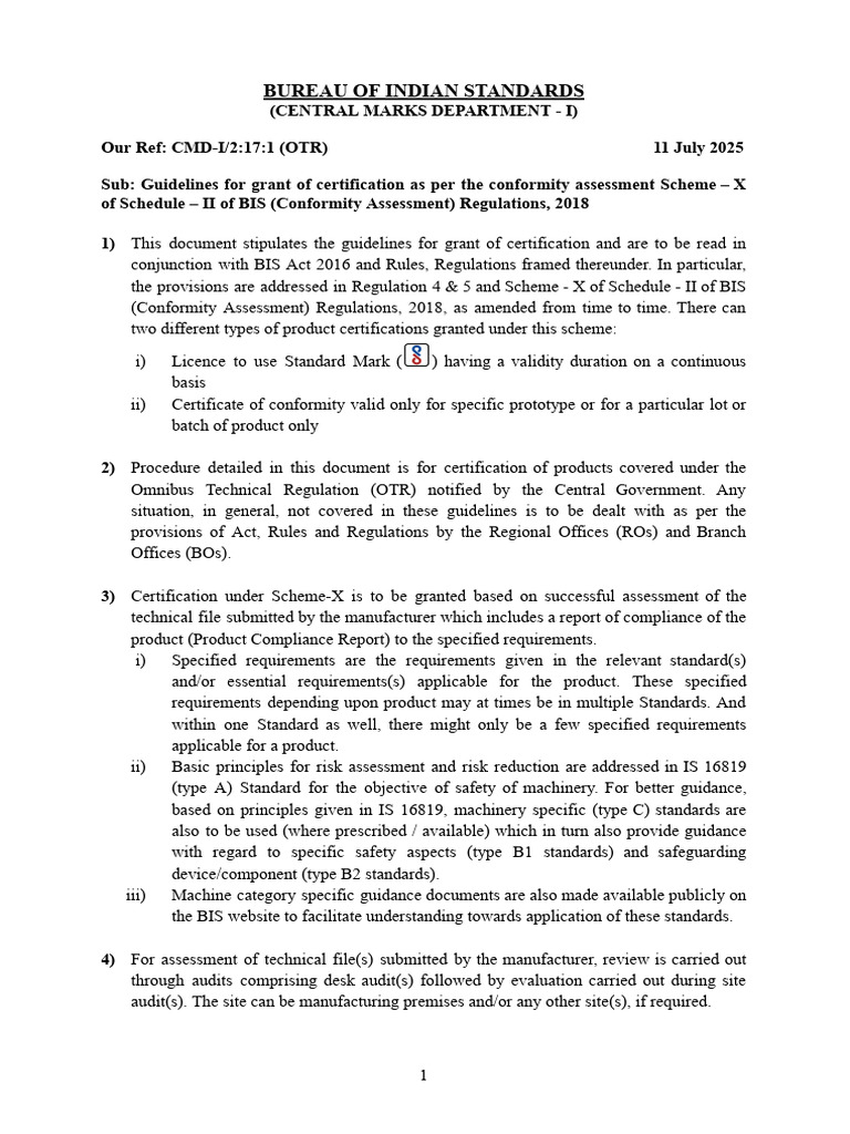 OTR Certification Guidelines | PDF | Audit