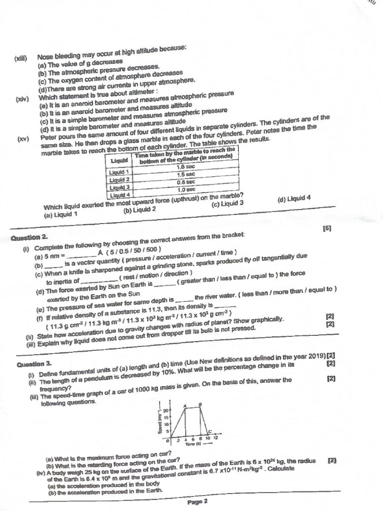 Physics Paper 3 | PDF