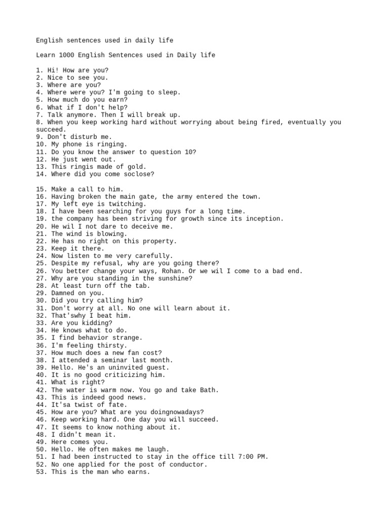 English This Is Only PDF You Need To Learn 100% English | PDF