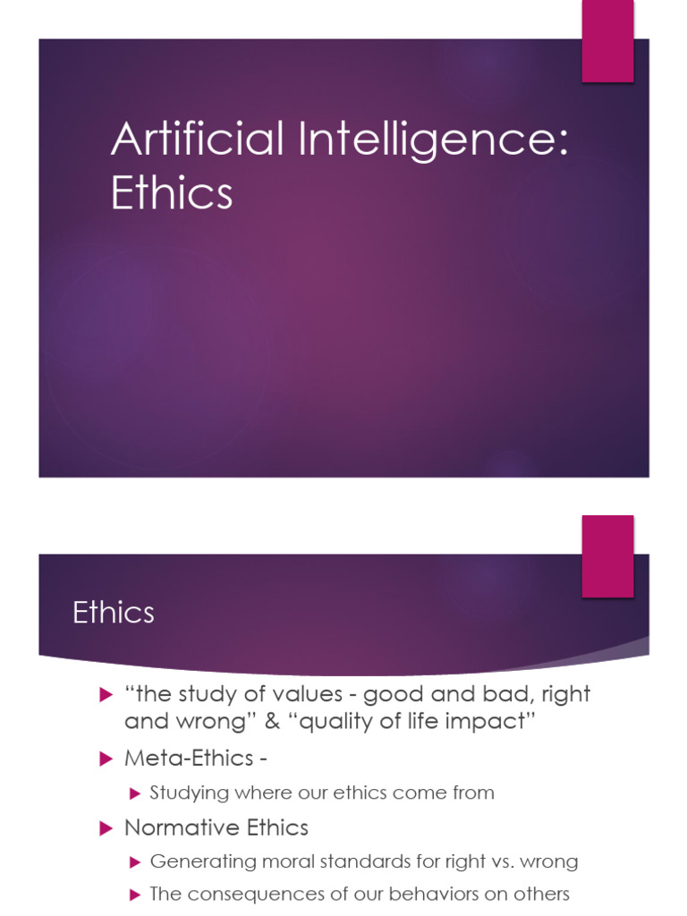 AI Ethics: Impacts and Responsibilities | PDF | Artificial Intelligence ...