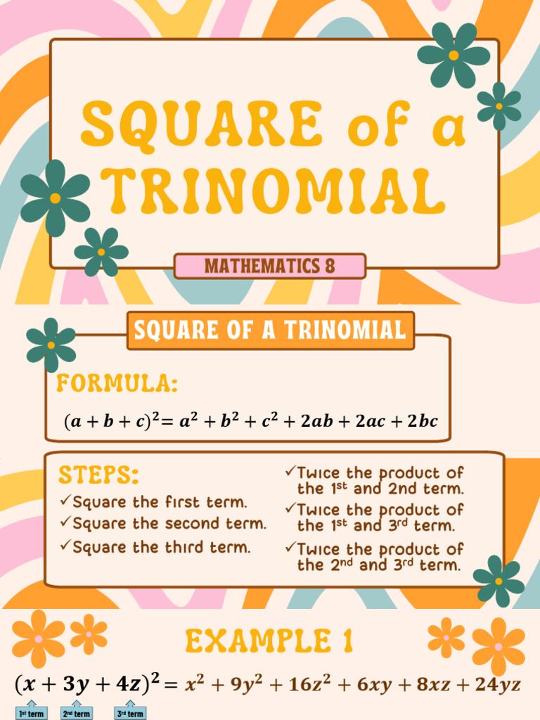 2526 q1d18 Square of A Trinomial 1 | PDF