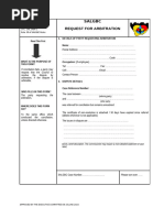 CCMA LRA Form 7.13: Arbitration Request | PDF | Justice | Crime & Violence