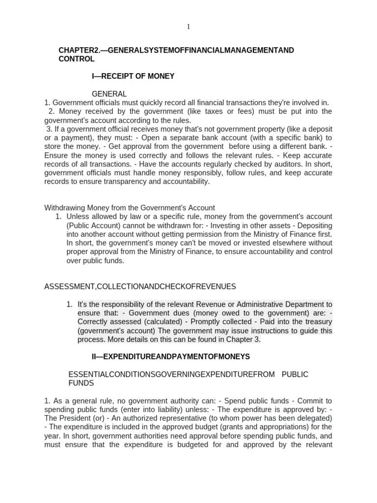 Financial Management Guidelines for Officials | PDF | Expense ...