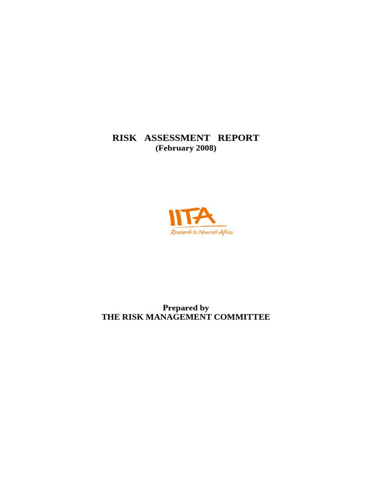 2008 Risk Assessment Report Summary | PDF | Backup | Software
