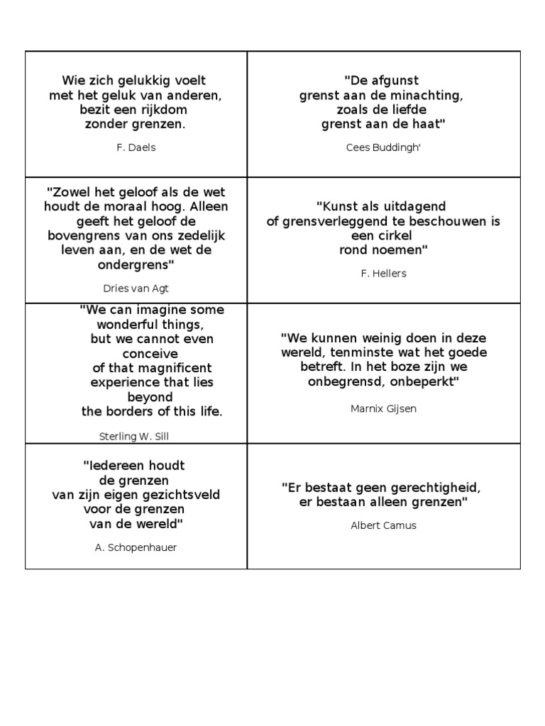 citaten grenzen