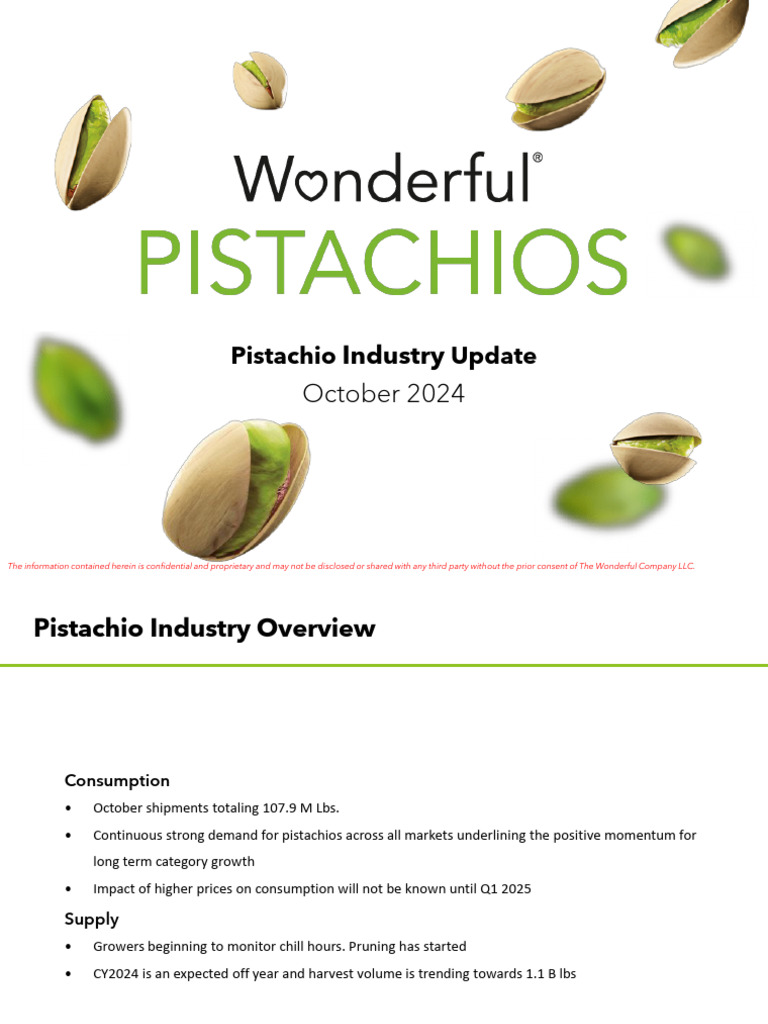 Pistachio Industry Update October 2024 | PDF | Agriculture