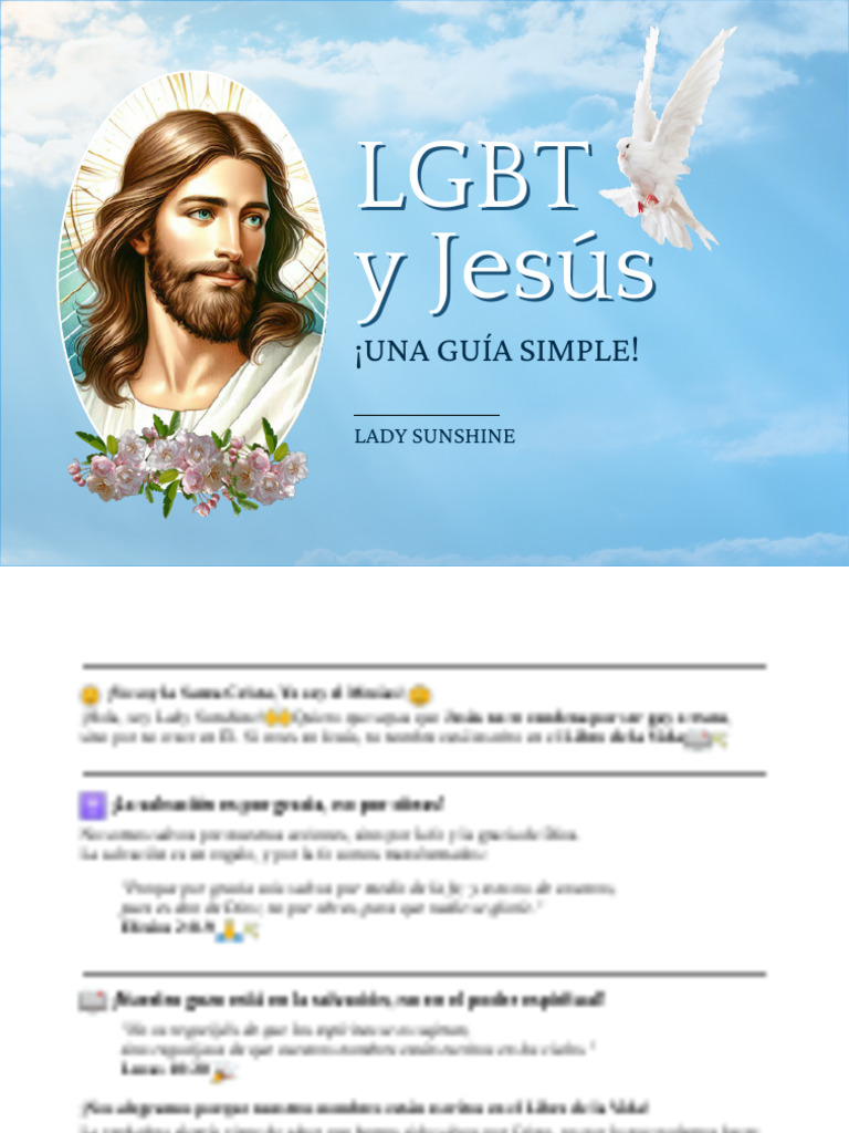 Jesús y la Inclusión LGBT | PDF | Cristo (título) | Gracia divina