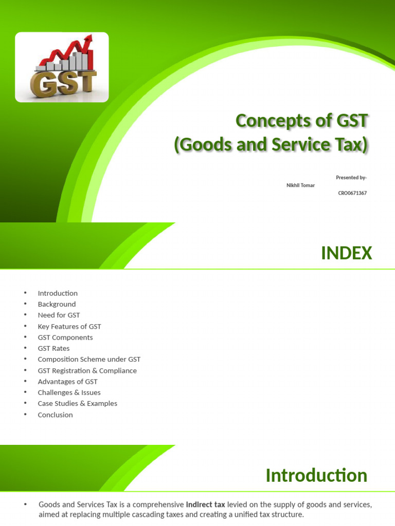Conclusion on GST Overview | PDF | Taxes | Government Finances