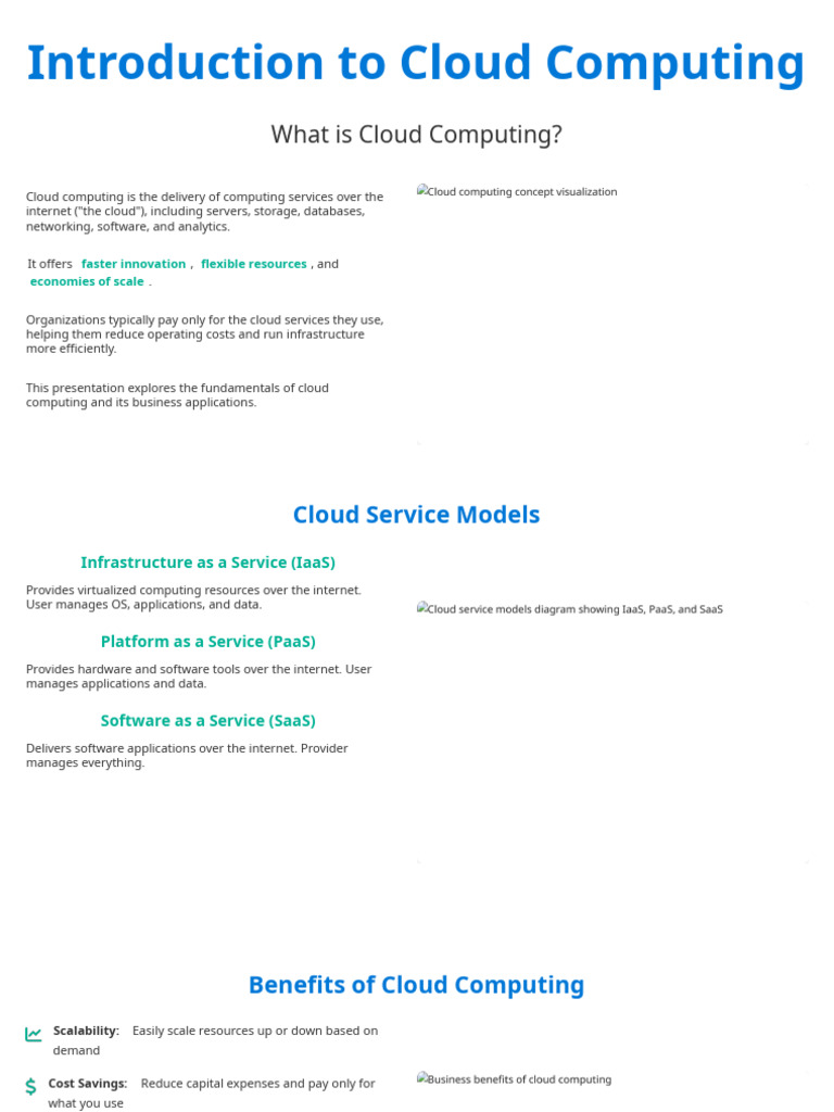 Cloud Computing Basics and Benefits | PDF