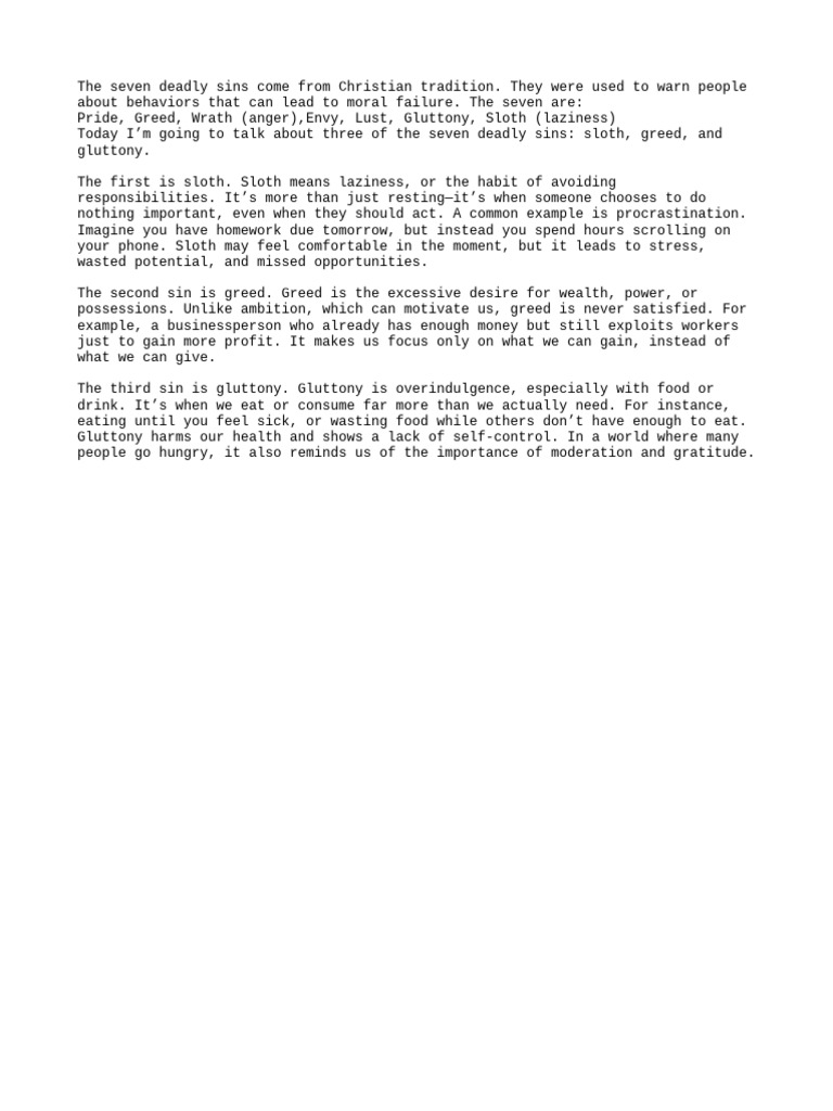 Sins | PDF