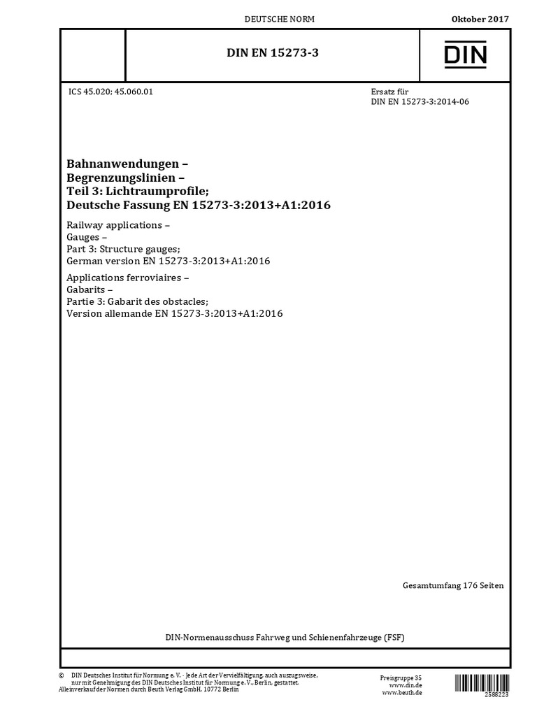 Din en 15273-3 | PDF
