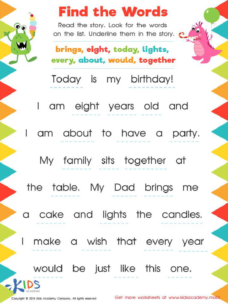Find The Words | PDF