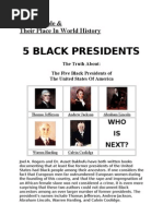 Black People & Their Place in History (Bonus Material, Black US Presidents, Black Inventors List & Black Wall Street)