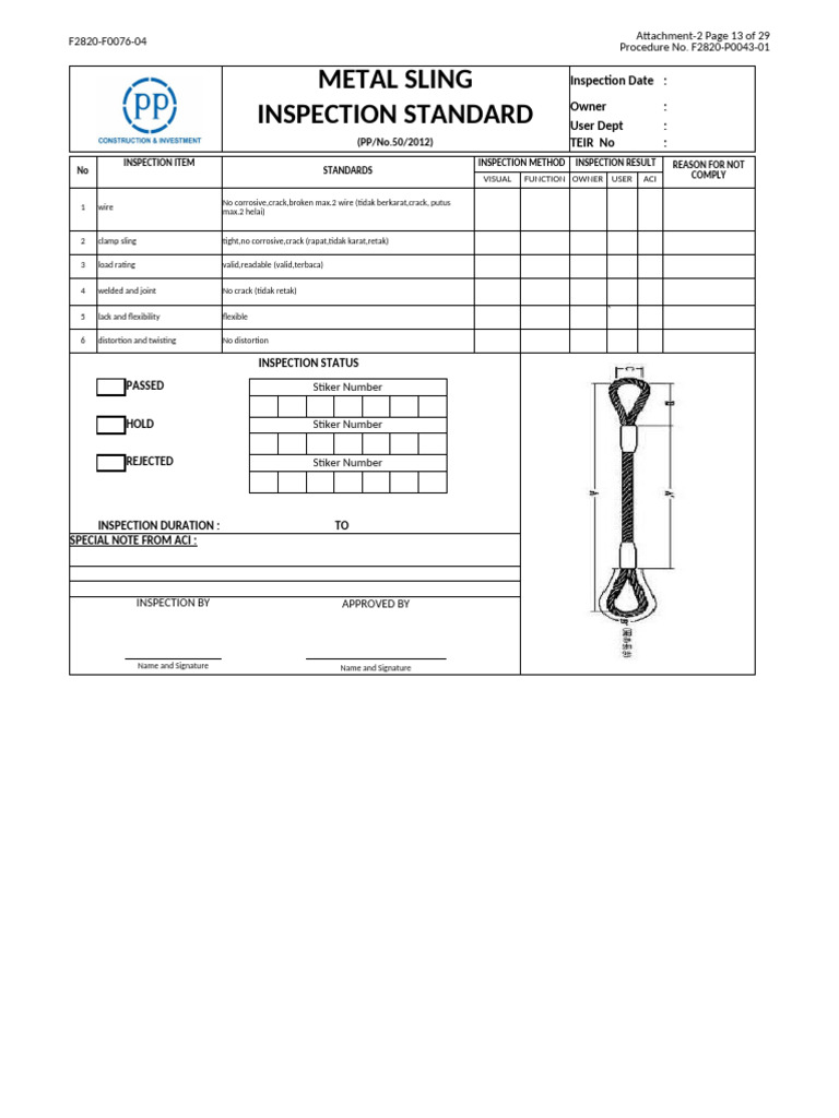 Equipment Inspection Standards Summary | PDF | Electrical Connector ...