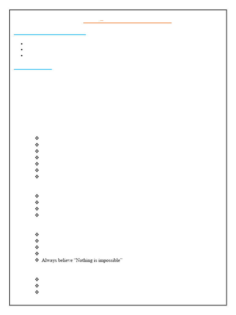 UNIT - II Self Management Skills | PDF | Professional Skills | Time ...