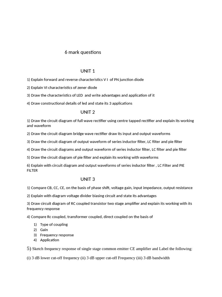 Electronics Diode and Circuit Analysis Guide | PDF | Field Effect ...