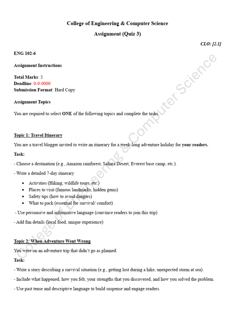 College Engineering Assignment Topics | PDF | Human Communication