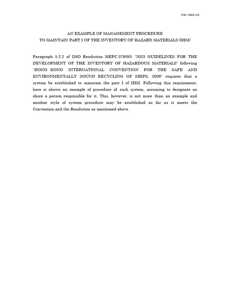NK Ihmm | PDF | Supply Chain | Dangerous Goods