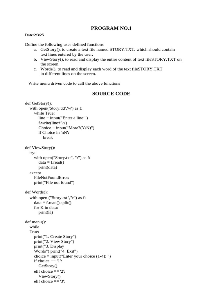 Python Functions for File and Data Operations | PDF | Parameter ...
