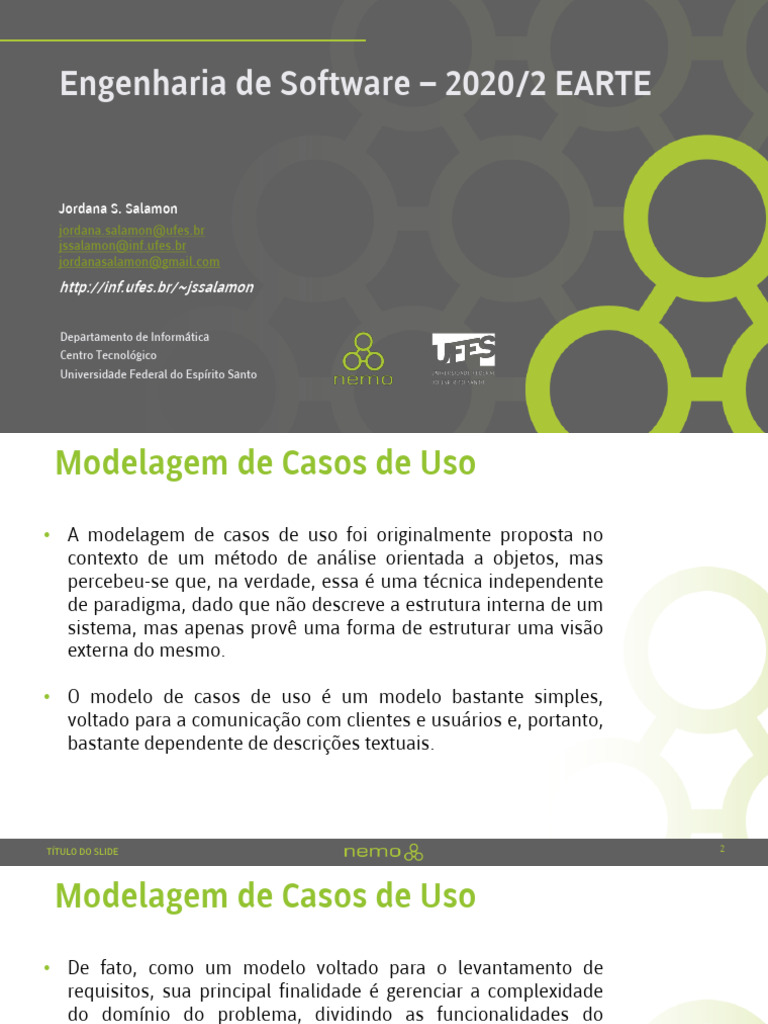 Modelagem de Casos de Uso em Software | PDF | Diagrama de caso de uso ...