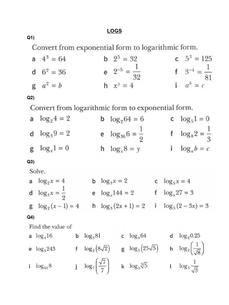 Logs Sheet 1 | PDF