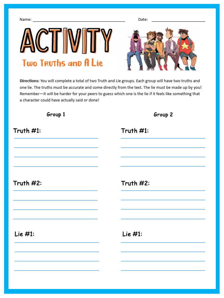 Two Truths and a Lie Template | PDF
