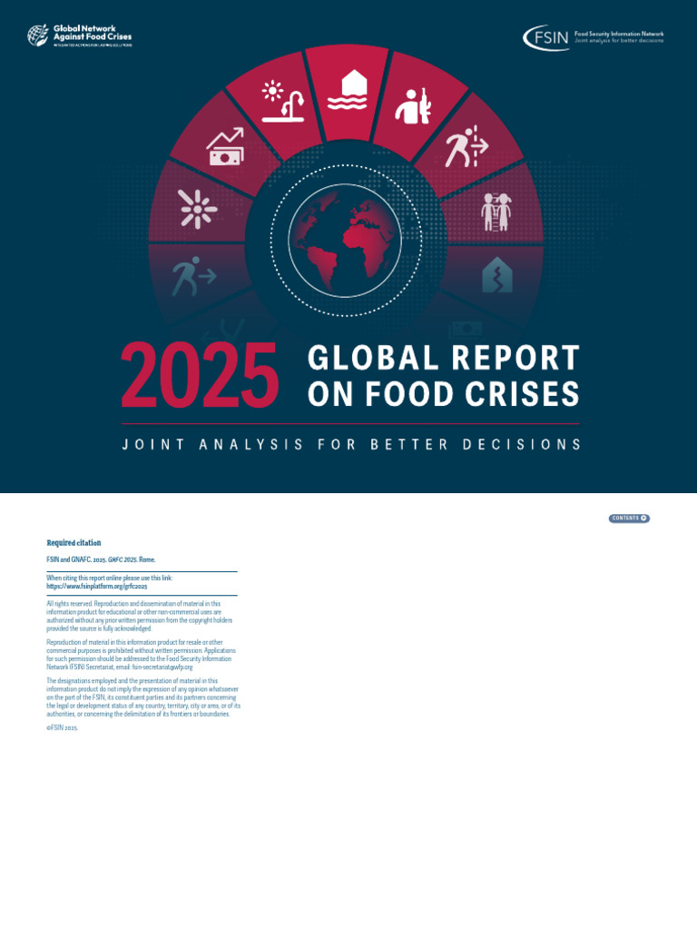 Global Report on Food Crises 2025 | PDF | Famine | Food Security
