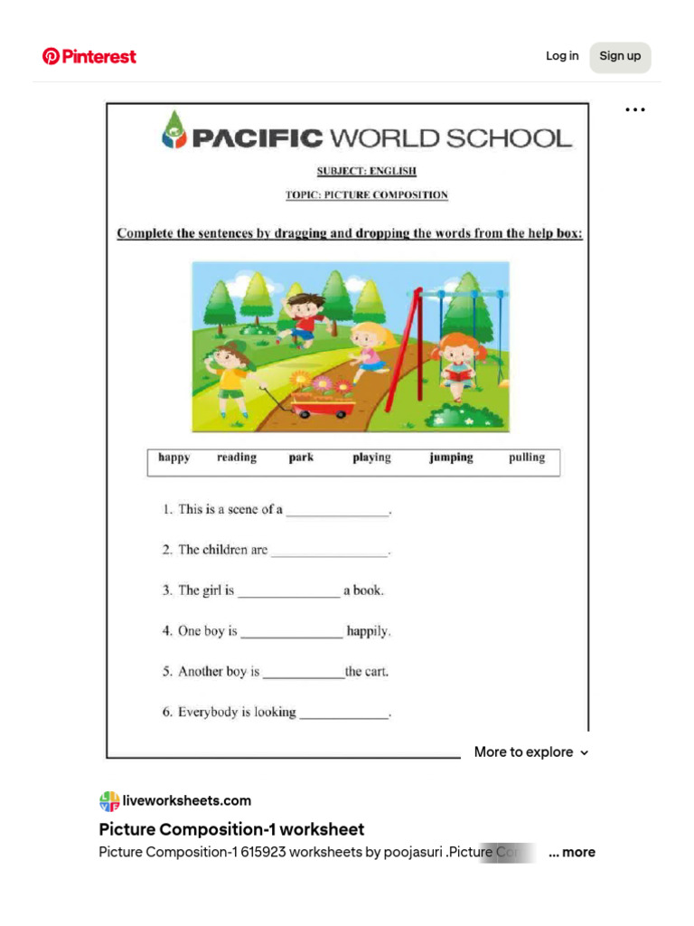 Picture Composition-1 Worksheet | PDF