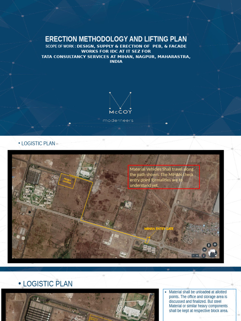 Erection Methodology for TCS MIHAN Project | PDF | Crane (Machine)