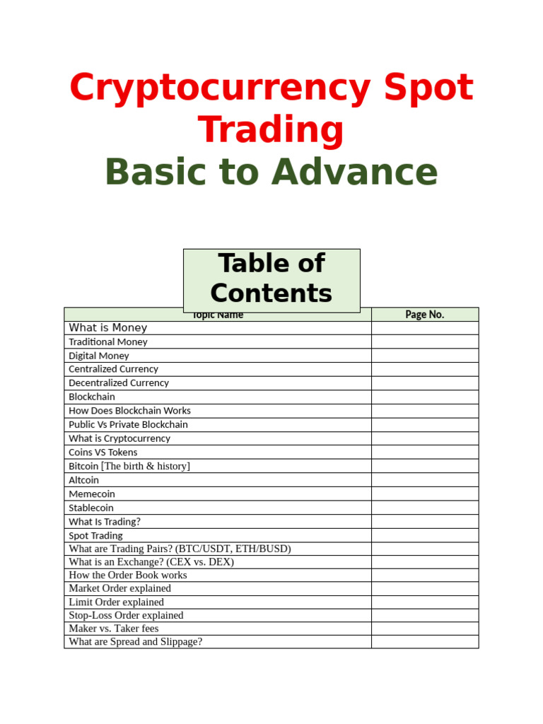 Trading Basic To Advance | PDF | Cryptocurrency | Bitcoin