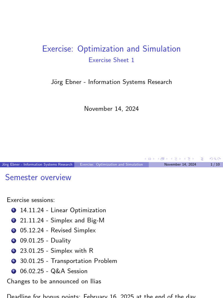 Linear Optimization Exercises Guide | PDF | Mathematical Optimization ...