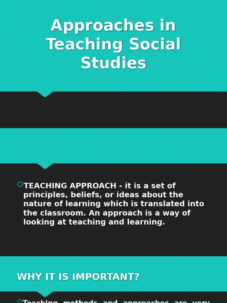 Effective Approaches in Social Studies Teaching | PDF | Learning ...