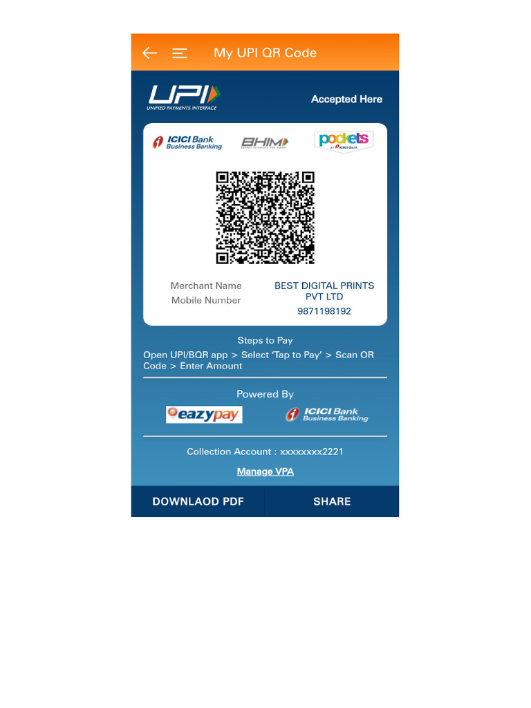 Icici QR Code | PDF